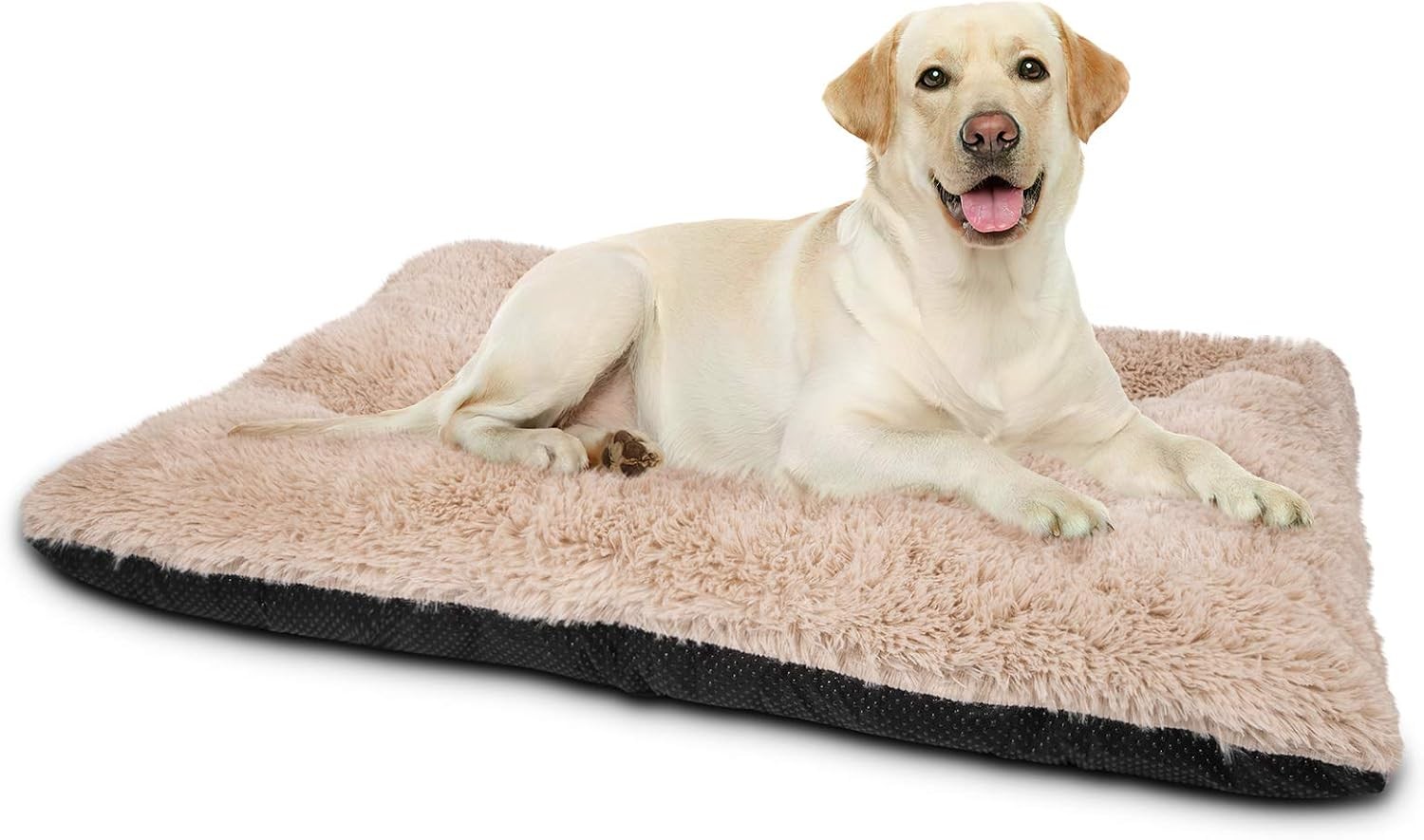 JOEJOY Large Dog Bed Crate Pad, Deluxe Plush Washable Dog Beds Fulffy Soft Kenne