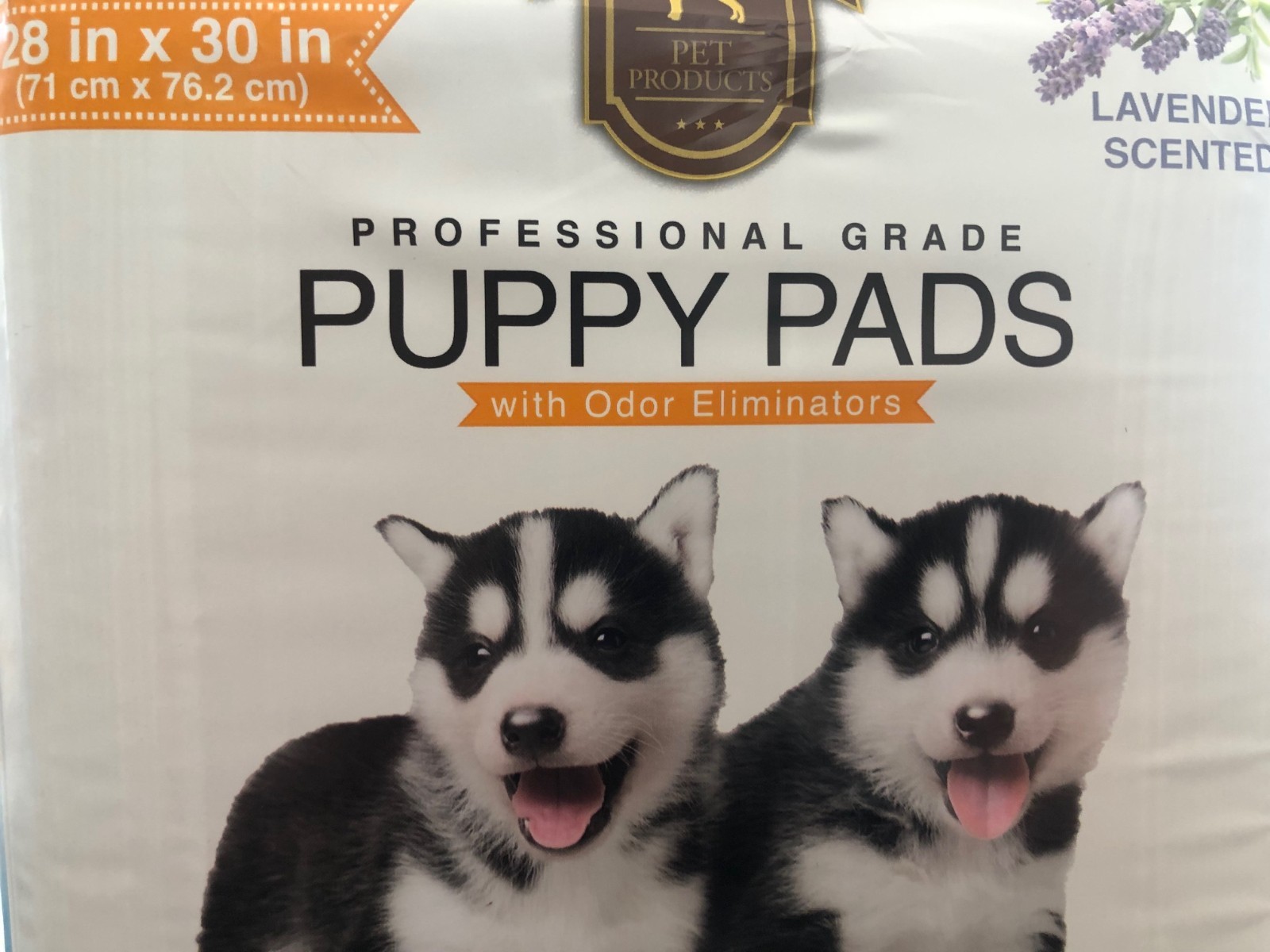 40 Huntington Lavender Scented Puppy Pads 28 x 30 Inches With Odor Eliminators