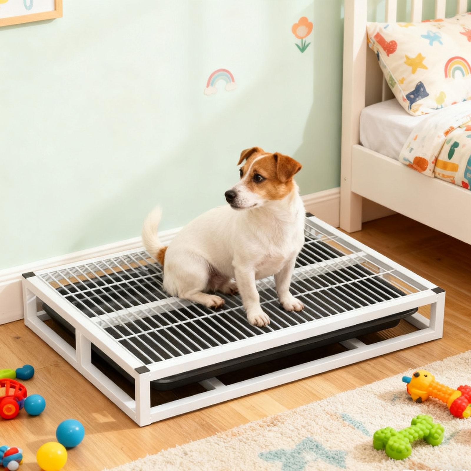 Dog Potty Tray Lattice Portable Keep Paws and Floors Clean Training Toilet