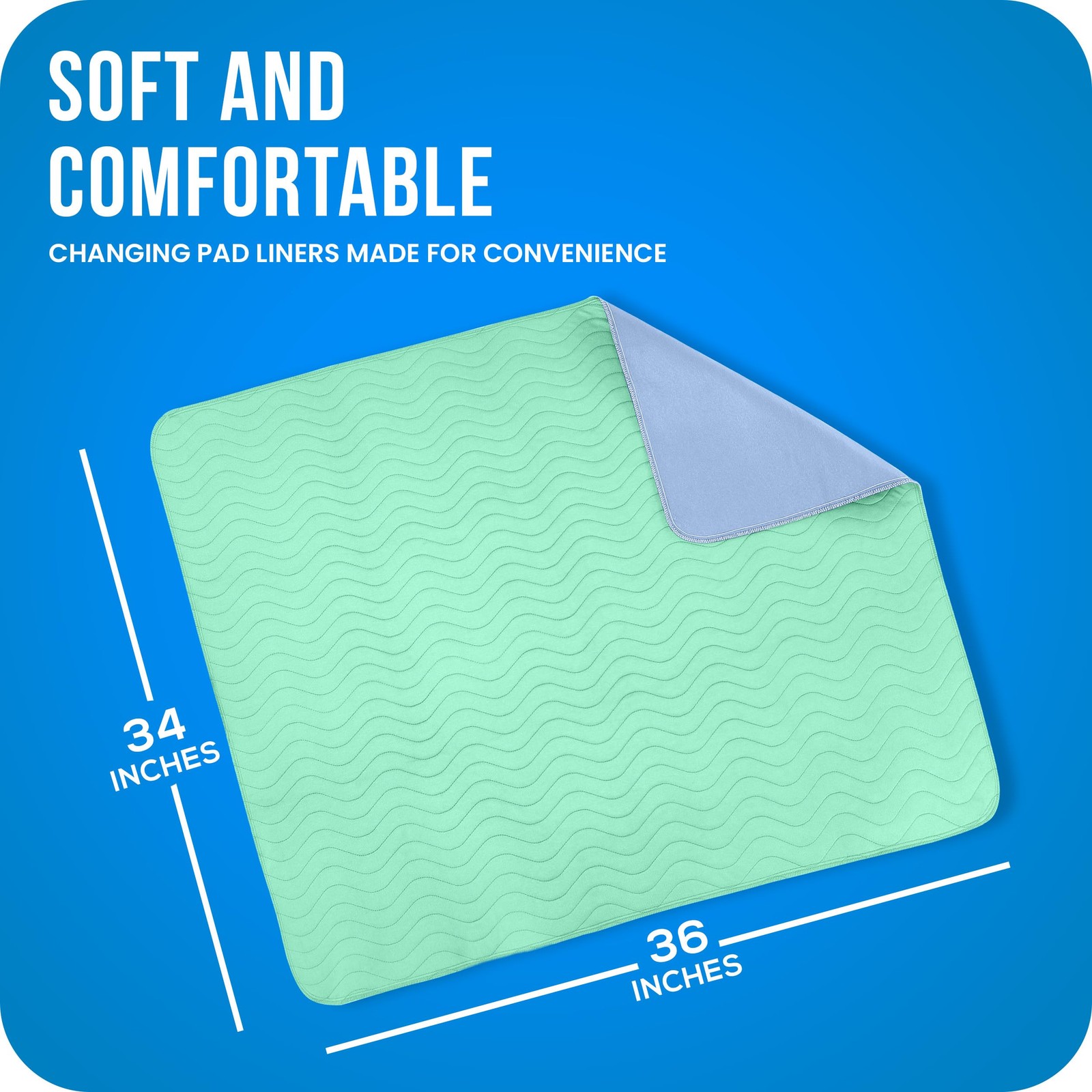 Washable Pee Pads for Dogs 34″ x 36″ (Pack of 4), Waterproof Incontinence Bed…