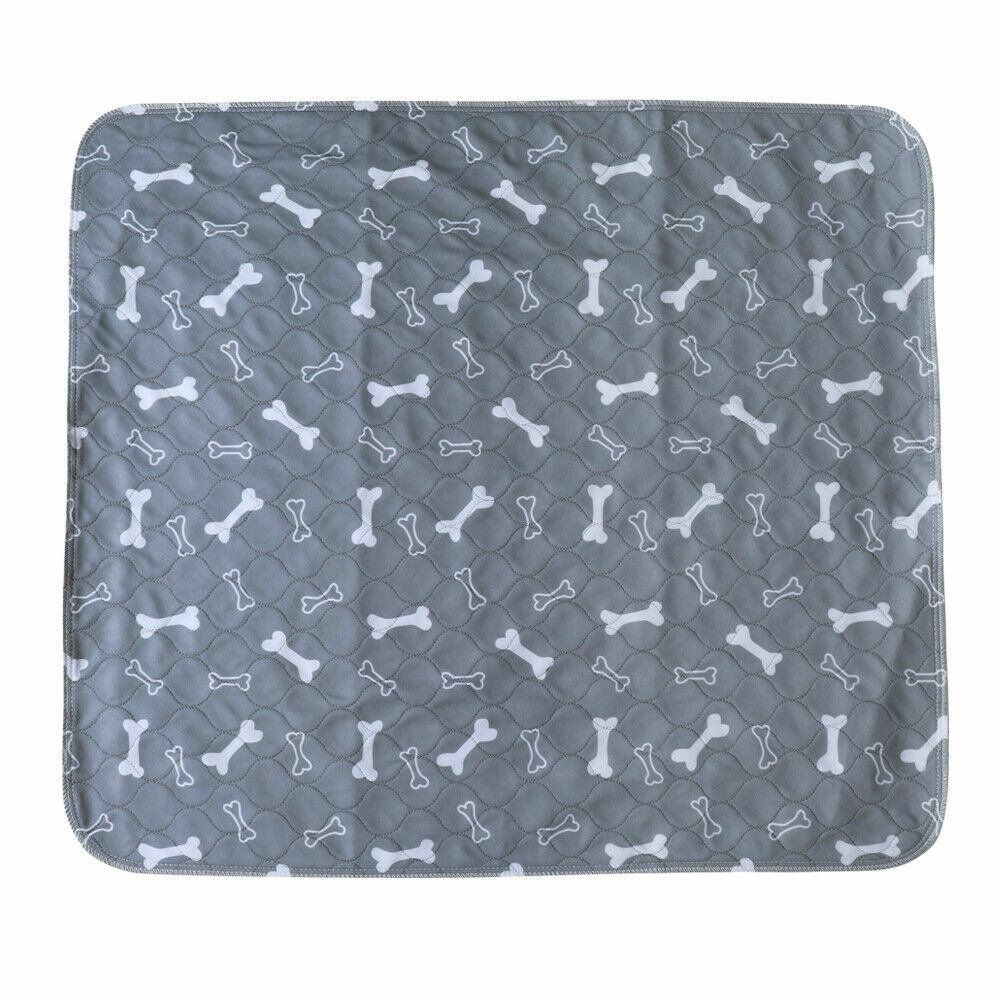 Large Dog Cat Pee Pads Pet Puppy Training Piddle/Incontinence Pad Gray Bones