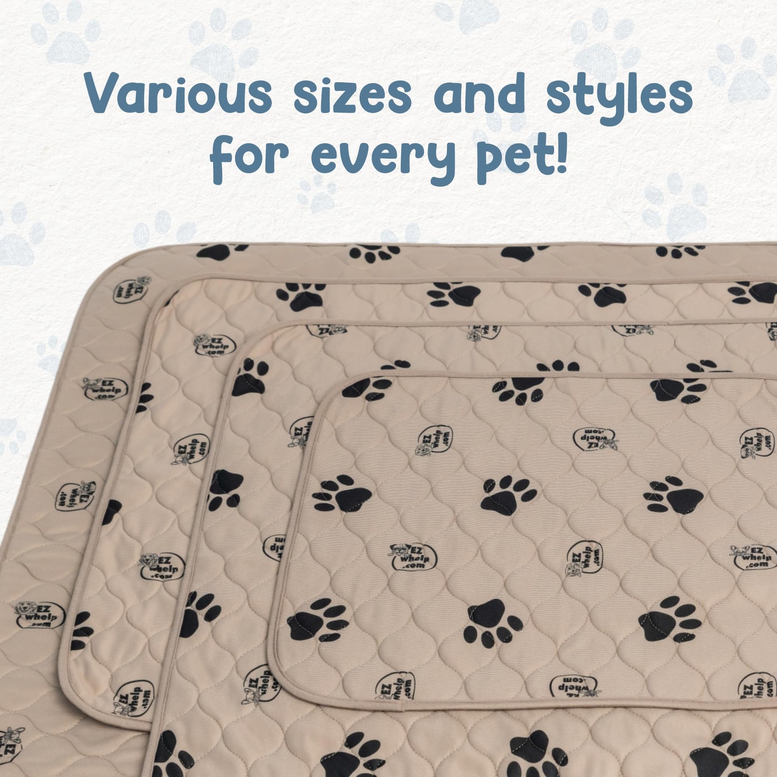 Reusable Dog Pee Pads, Washable Waterproof Mats for Potty Training or Whelpin…