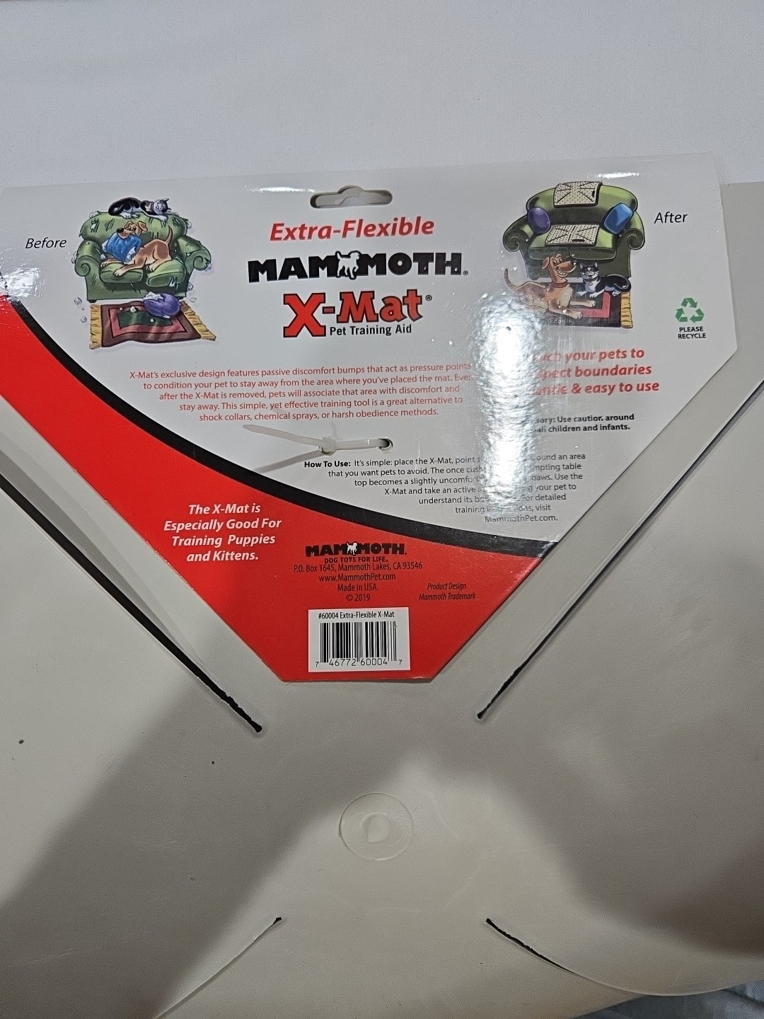 Mammoth X-Mat Extra Foldable Pet Training Aid – 18″L x 18″W x .5″H 2 mats