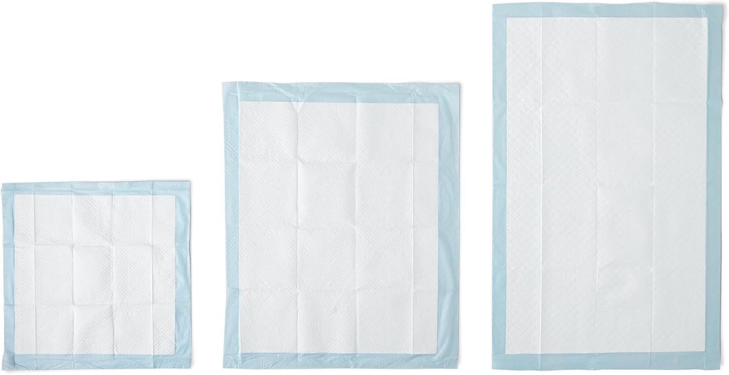 Pack of 60 Amazon Basics Dog and Puppy Pee Pads with 5-Layer Leak-Proof Design