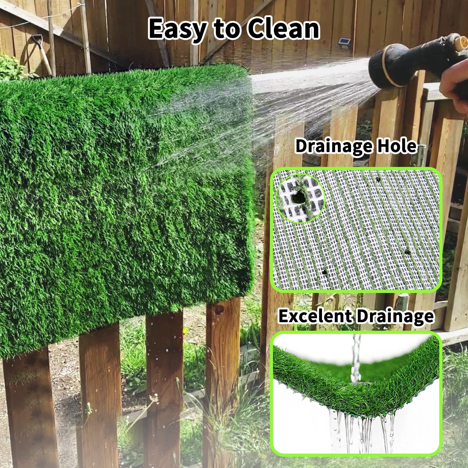 Grass Pad for Dogs 39.3 x 31.5 inches Strong Absorbency 39.4×31.5 Inch, Green