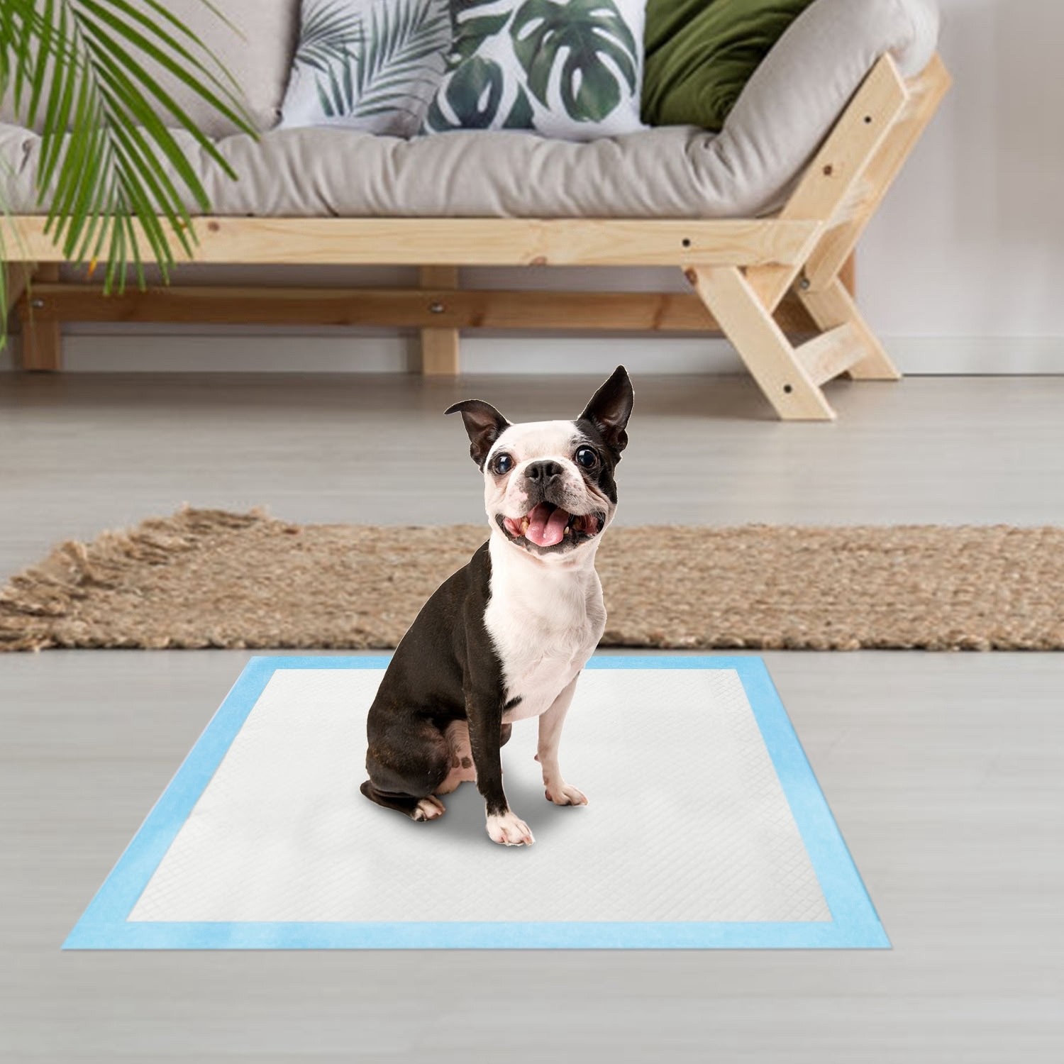 50Pcs Cat Puppy Training Pads 5-Layer Leak-Proof Odor Control 24x18in