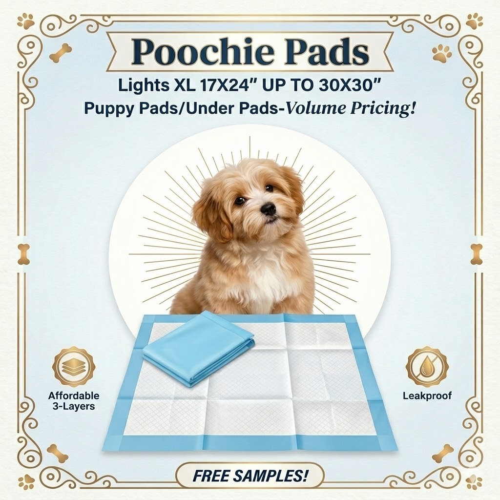17×24″ 600 Puppy Pads Cheap Economy 3-Layer for Little Puppies Bulk Priced