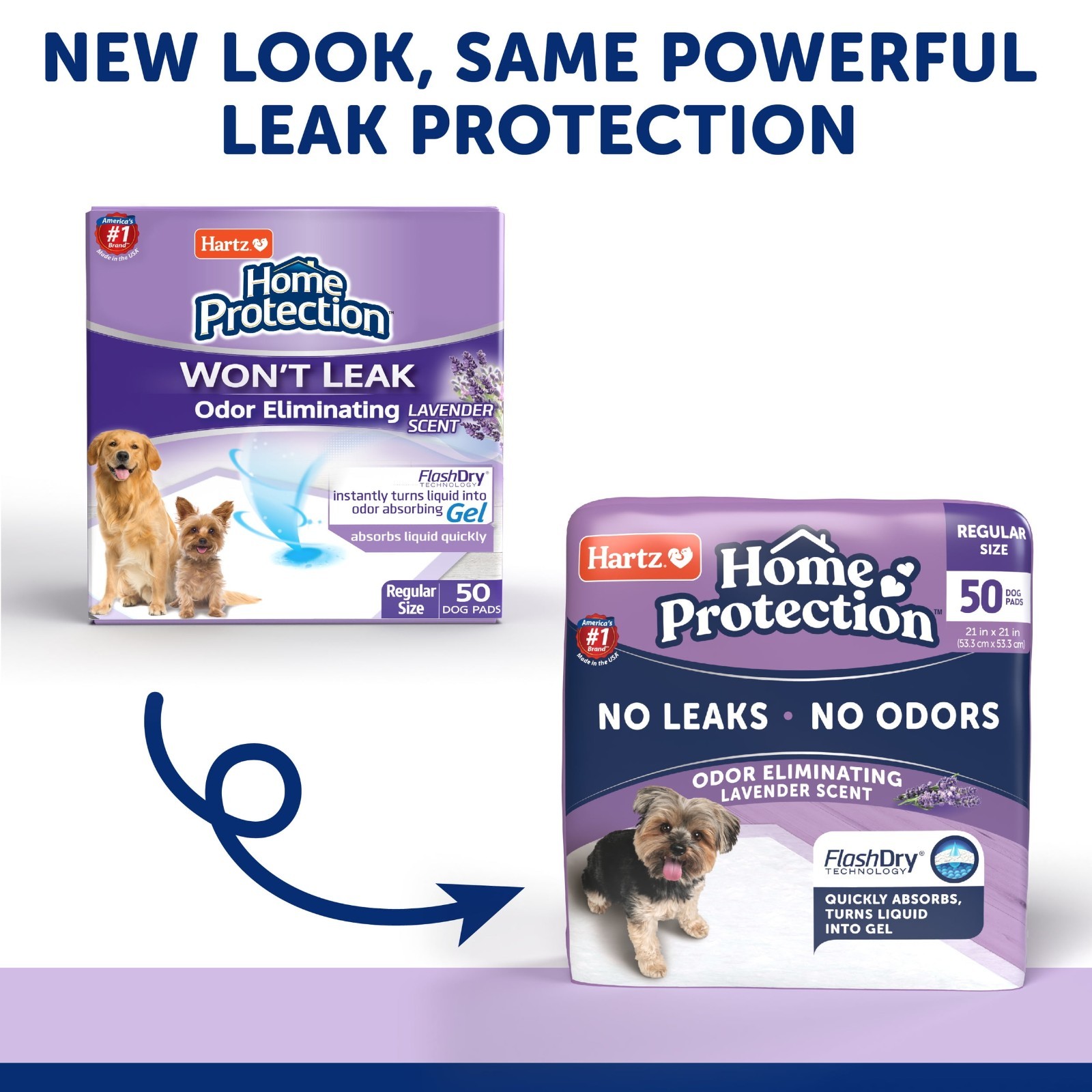 Dog Pads 21 x 21 Inch Super Absorbent Odor Eliminating Lavender Scented No