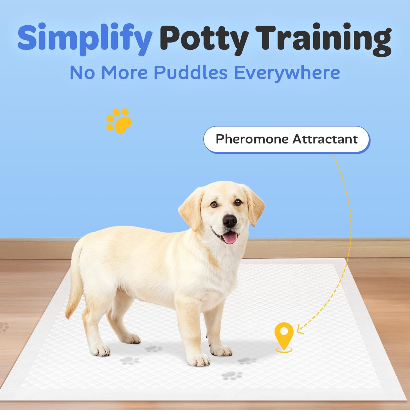 X-Large Disposable Puppy Potty Pads – Super Absorbent & Leak Proof 50 Count