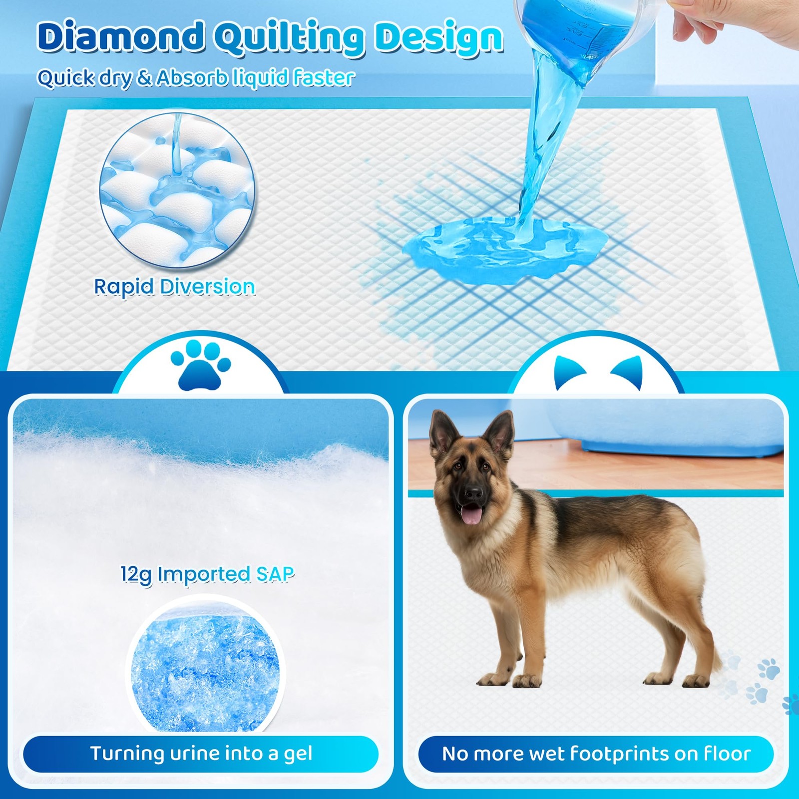 Upgrade Leak-Proof Pet Training and Puppy Pads, Jumbo Pee Pads for Dogs with …