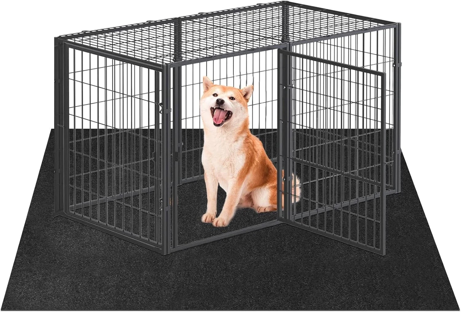 Dog Playpen Mat, Crate Pad Liner for Kennel Training 29×48, Black