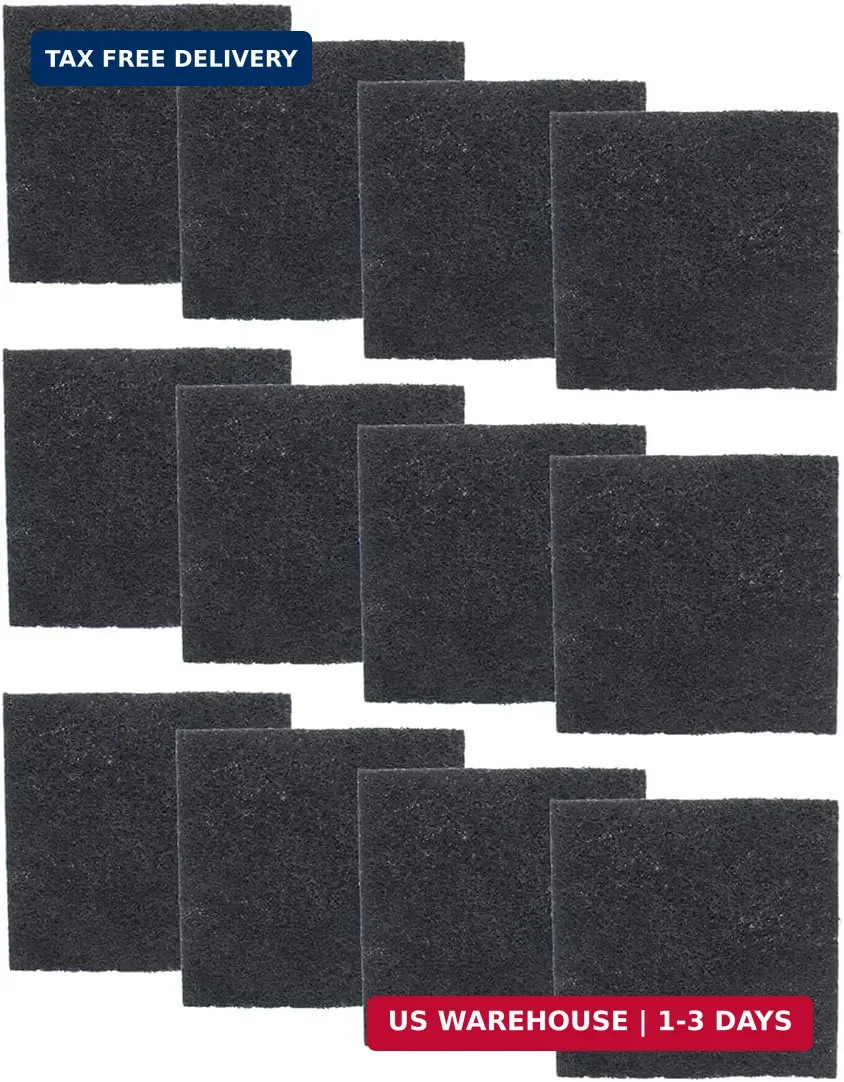 Charcoal Filters for Compost Bins, Odor Absorbing Carbon Replacement Pads for Ki