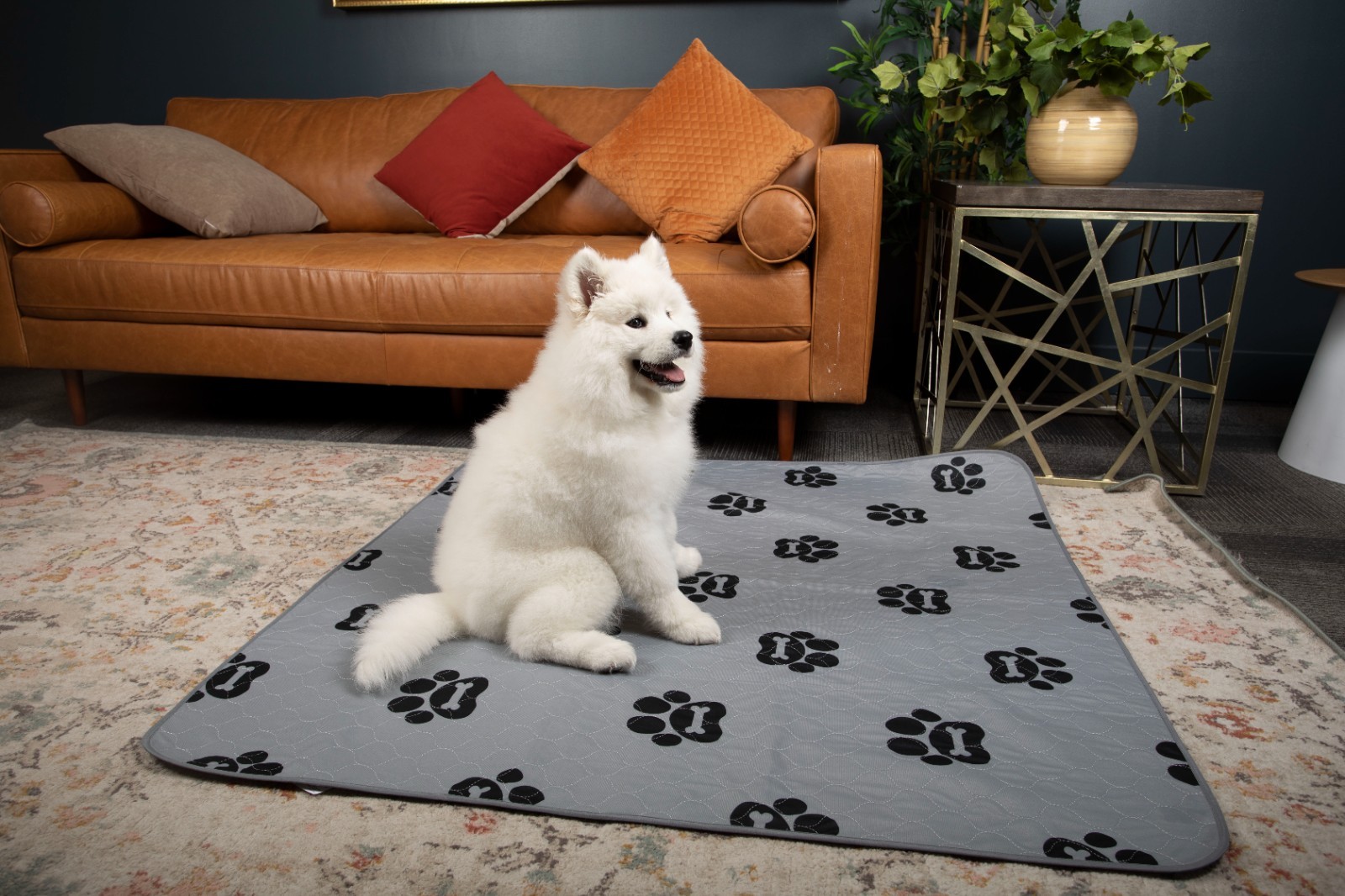 Washable Dog Pee Pads 36×72 2 Pack XXL Reusable Waterproof Puppy Training Pad