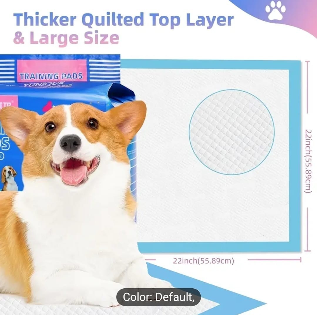 100 Pack Premium Dog Pee Pads 22×22 Quick Dry Leakproof Training Pads