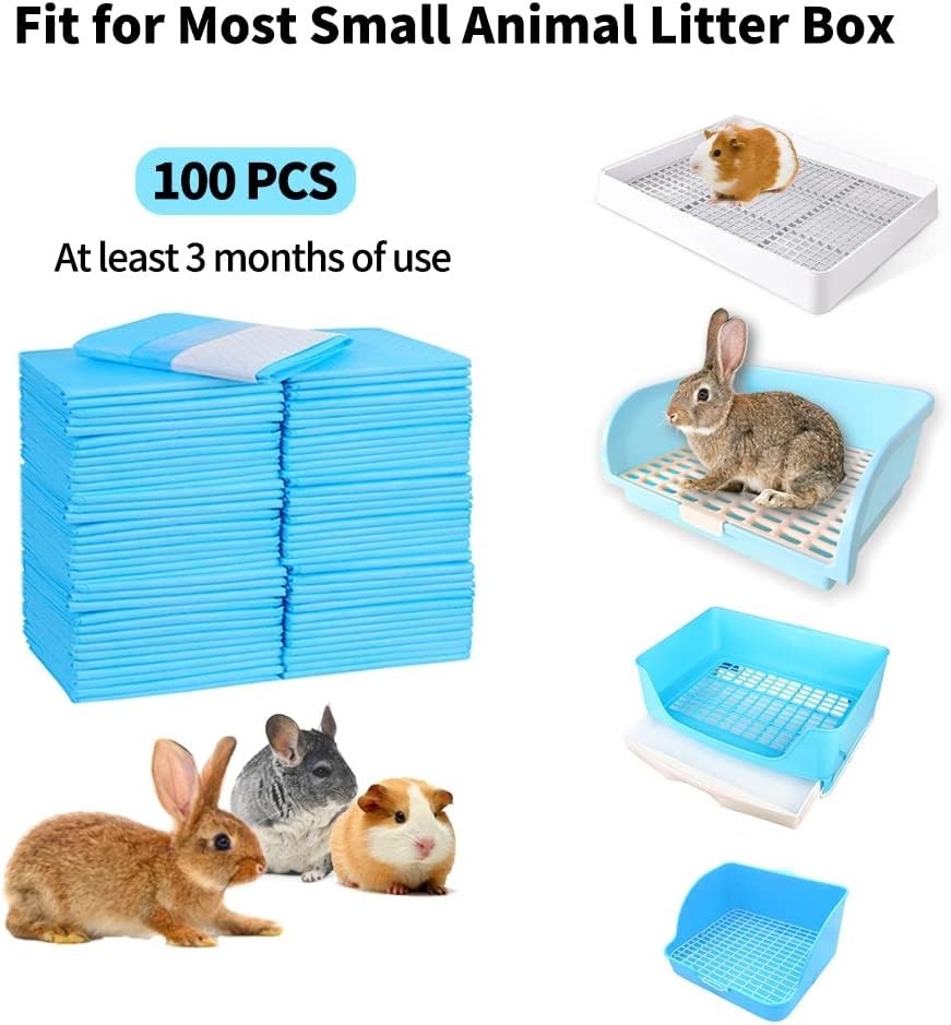 Eco-Friendly Pet Training Pads – 100 Count Disposable Pee Pads for Small Animals