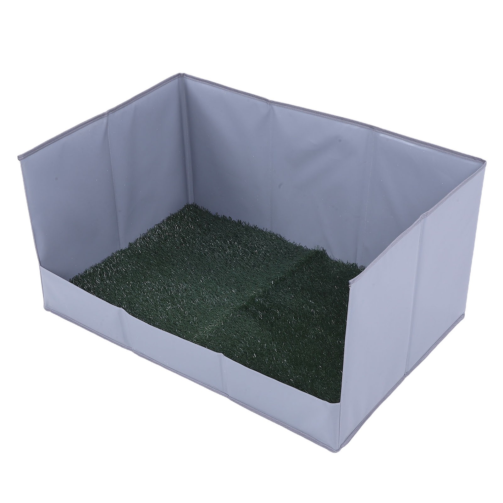 Dog Grass Pad With Tray Easy Cleaning Artificial Grass Foldable Dog Litter ZCFA