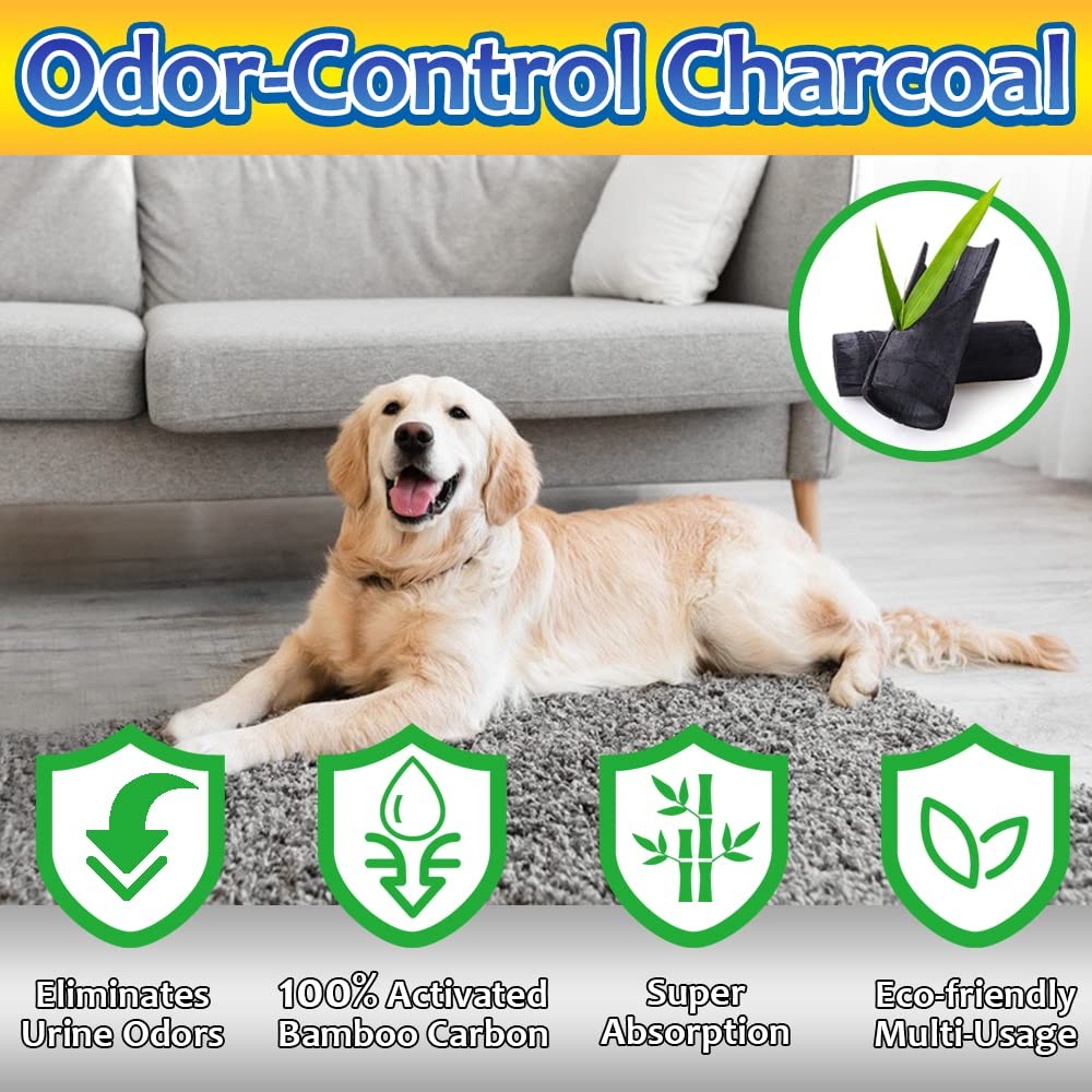 Charcoal Dog Training Pads 100 Count, 22″x22″ Puppy Pee Pads for Small Dogs, …