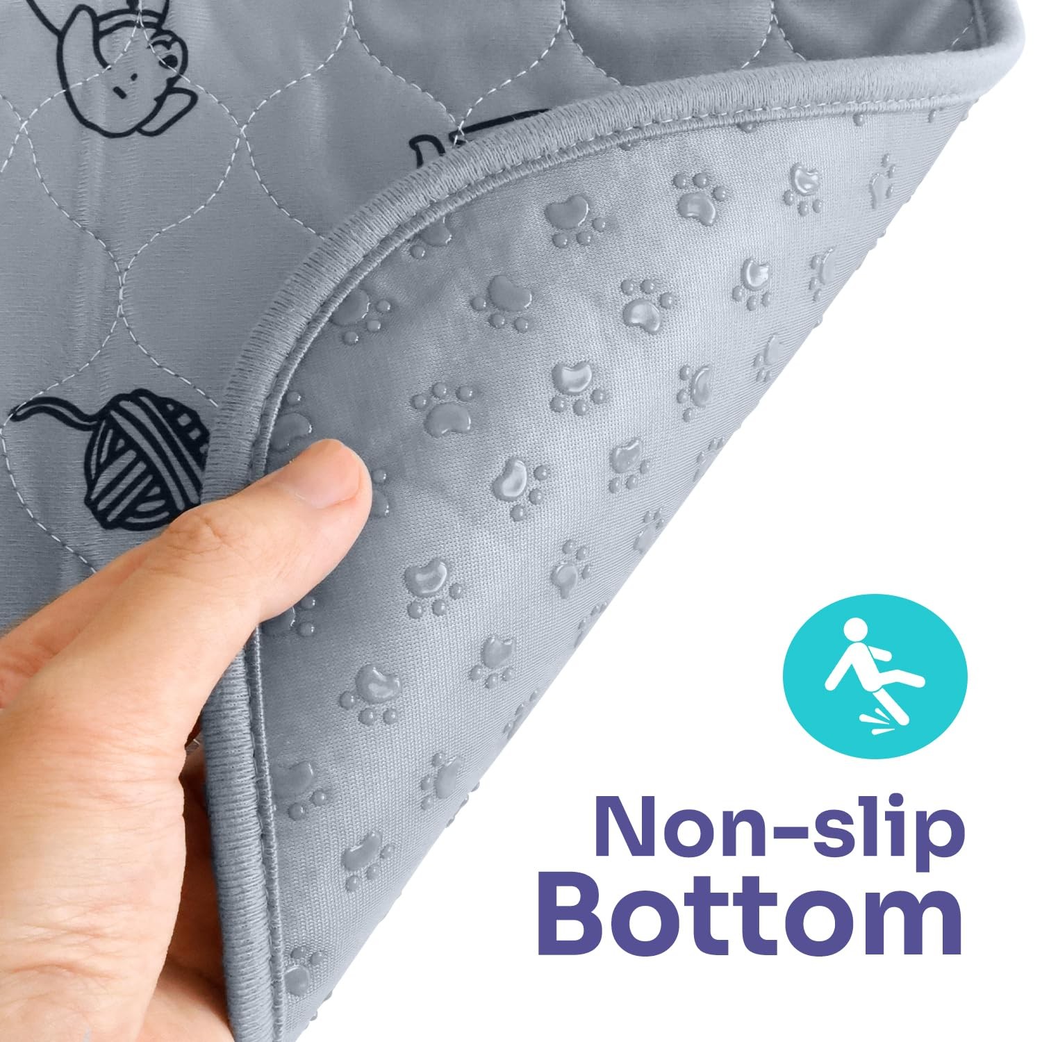 72×72 Inch Extra Large Washable Dog Pee Pads Reusable Absorbent Mats