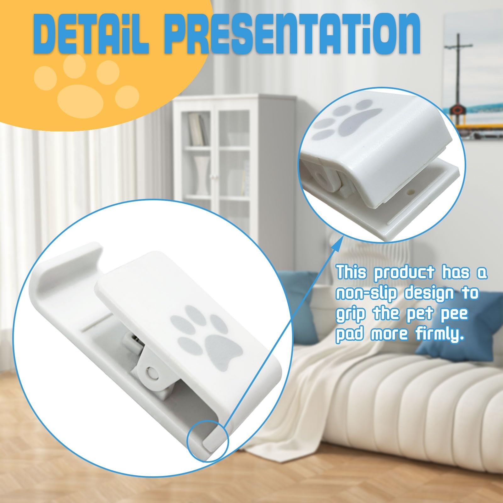 Luxify Dog Pee Pad Holder-Securely Holds Training Pads Indoor Potty White
