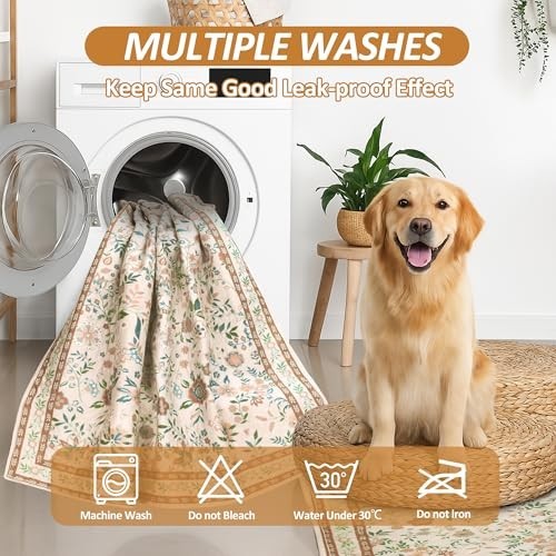 “Super Absorbent Washable Dog Pee Pads – 2 Pack Reusable Puppy Training Mats, 36