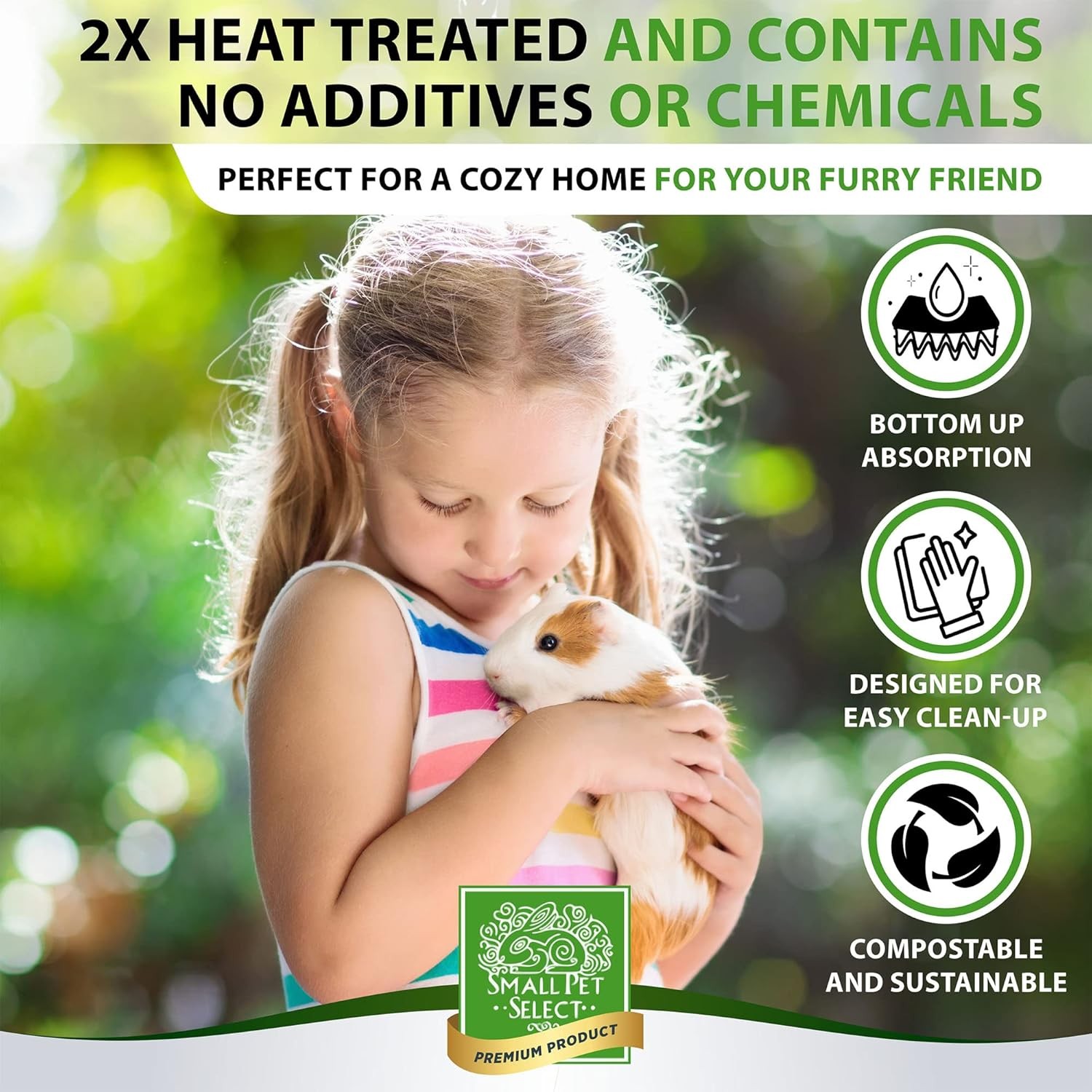 Small Pet Select 100% Natural Corn Cob Bedding for Pets 12lb, brown