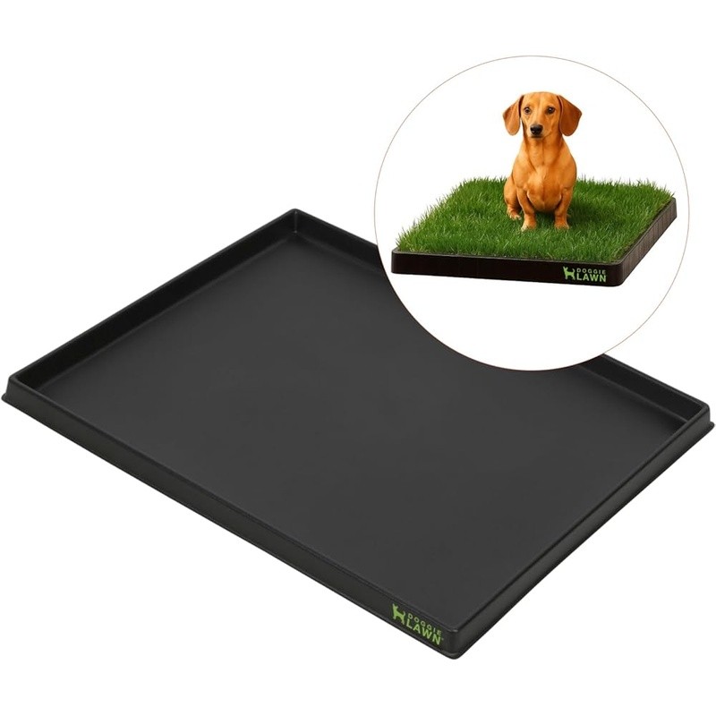 Leak-Proof Indoor Dog Toilet Tray Heavy-Duty HDPE Easy Clean Dog Potty Solution