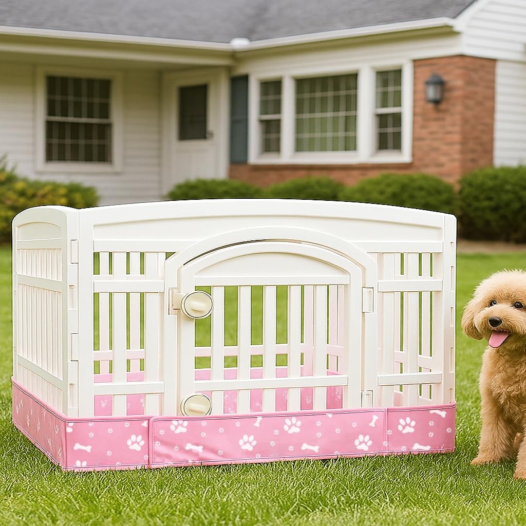 Dog Playpen Bottom Pad Mat for 36″ 4-Panel Playpens – Scratch & Chew-Resistan…