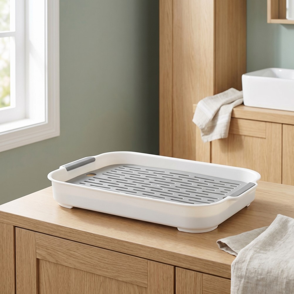 2Pcs Reusable Rabbit Litter Box for Small Pets White Antisplash Design