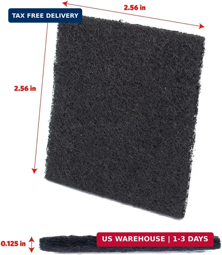 Charcoal Filters for Compost Bins, Odor Absorbing Carbon Replacement Pads for Ki