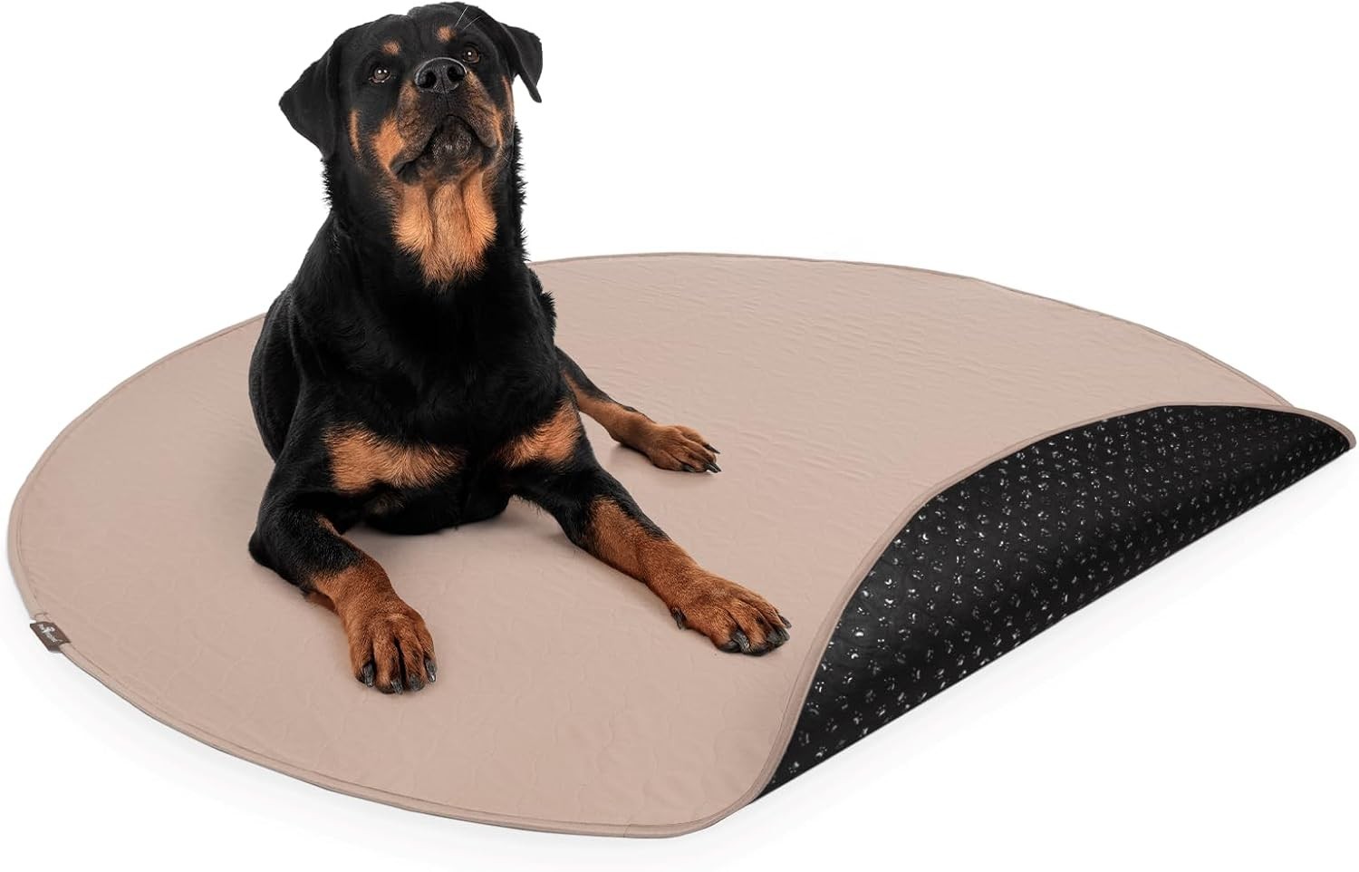60 Inch Round Washable Dog Pee Pad Extra Large Waterproof Training Mat