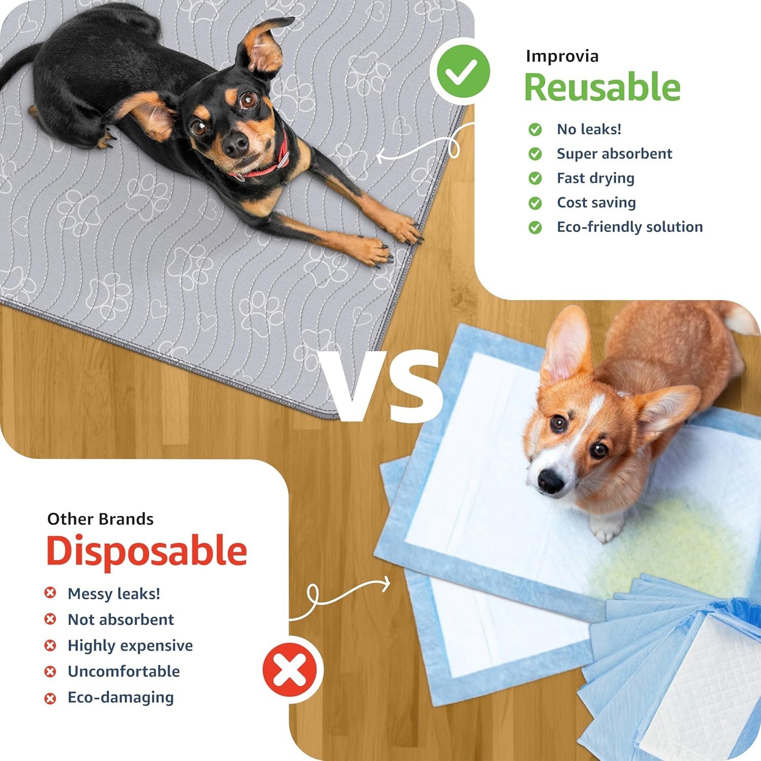 Medium 36″x41″ Reusable Pee Pad – Maximum Absorbency for Pet Training & Whelping