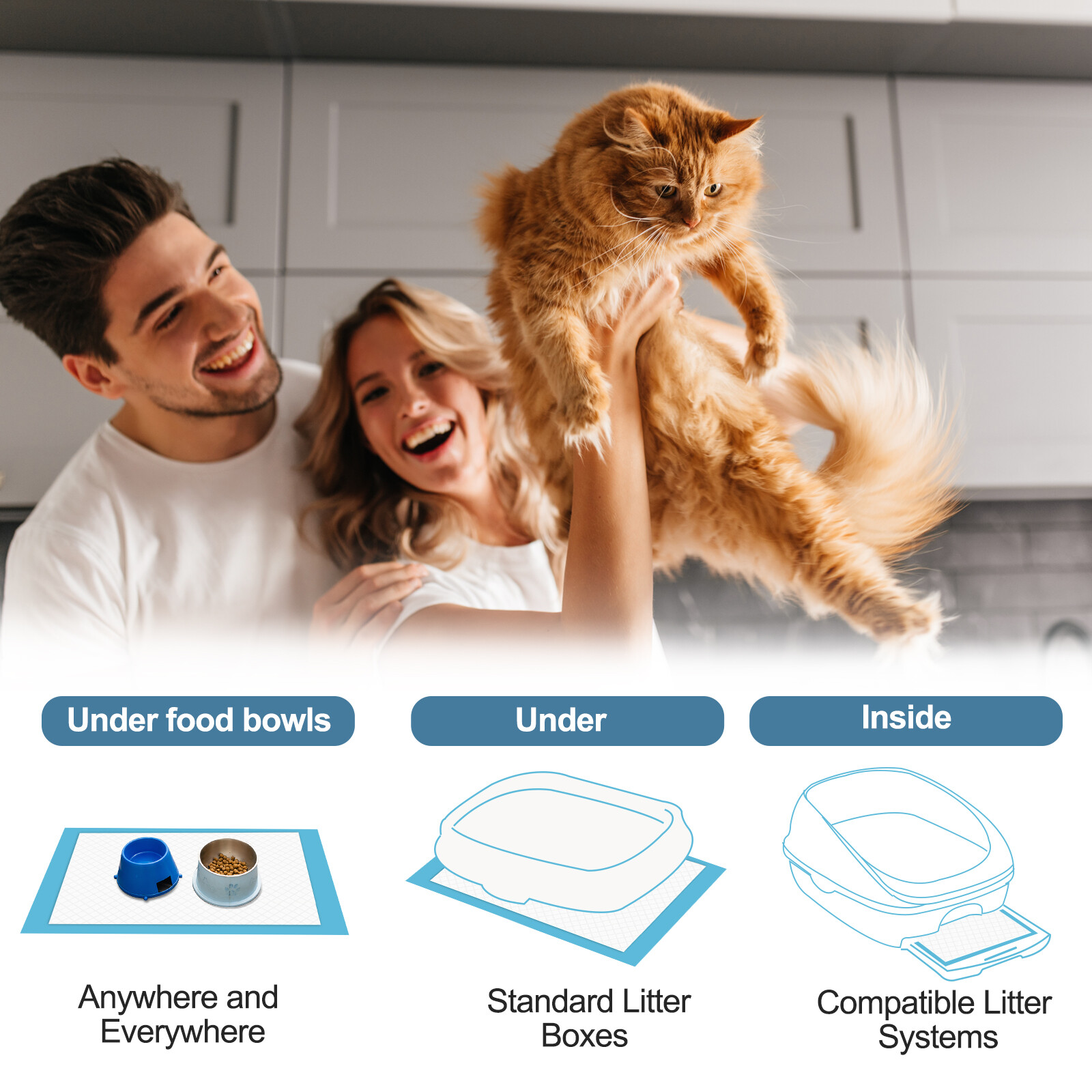 50pcs Pet Training Pads for Dogs Puppy 6-Layer Ultra-Absorbent Underpads Thick