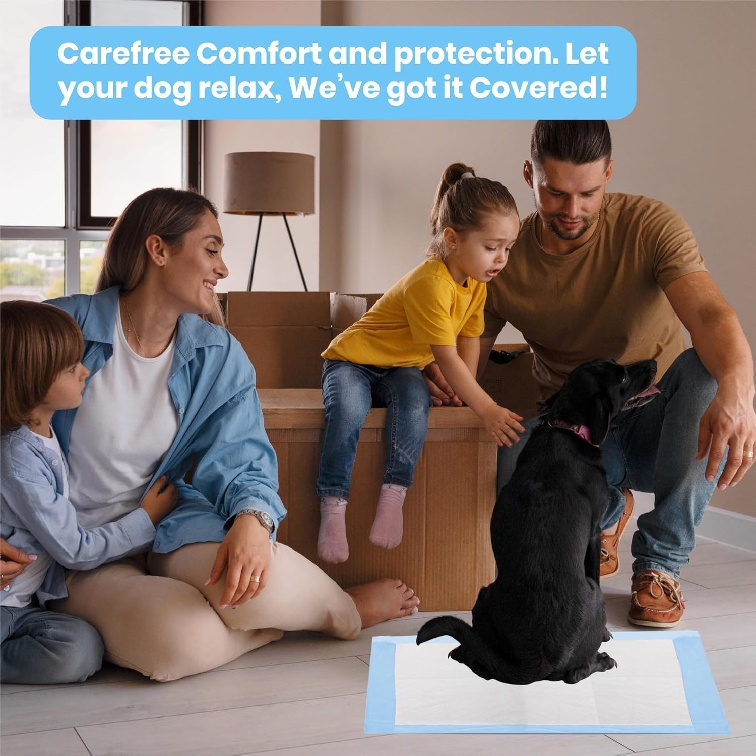 Scented Blue Pee Pads XL 24×36 Underpads for Dogs Ultra-Absorbent 5-Layer 25 PCS