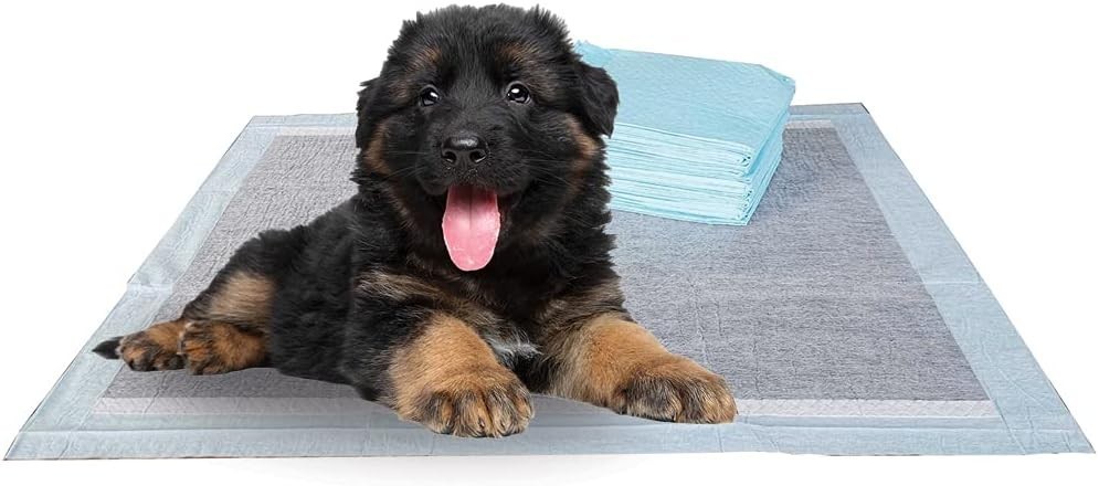 Puppy Pads XL 40 Count 34″x28″ Leak-Proof Pee Pads Dogs W/ 6-Layer Design Rapid