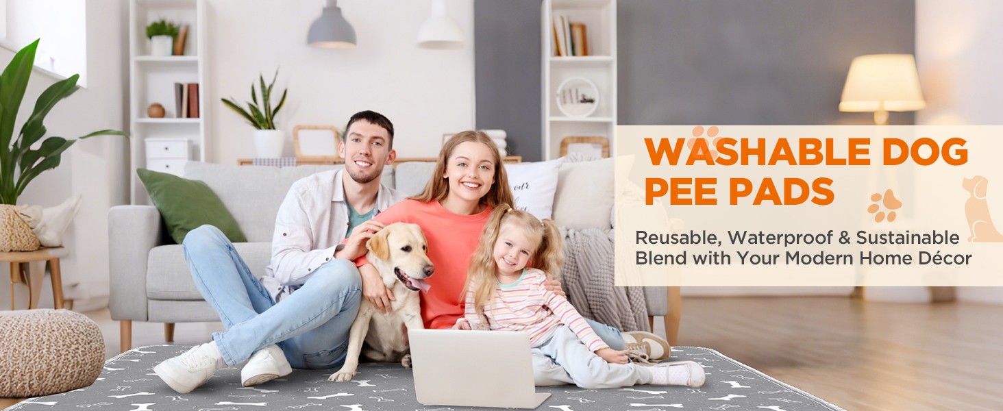 2-PK Washable Pee Pads for Dogs – Waterproof Whelping Mats Training Pads 48×60