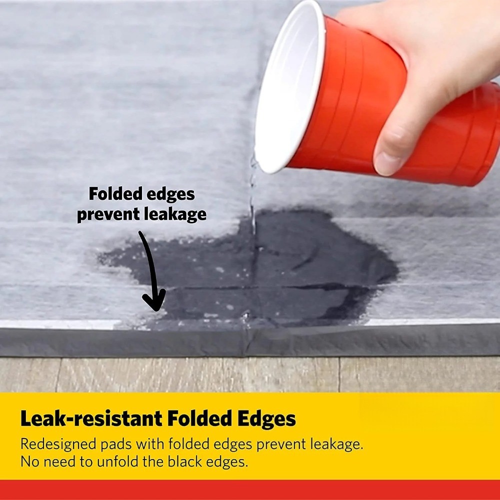 Charcoal Leak-Resistant Training Pads for Dogs, 23in x 23in, 100 Count