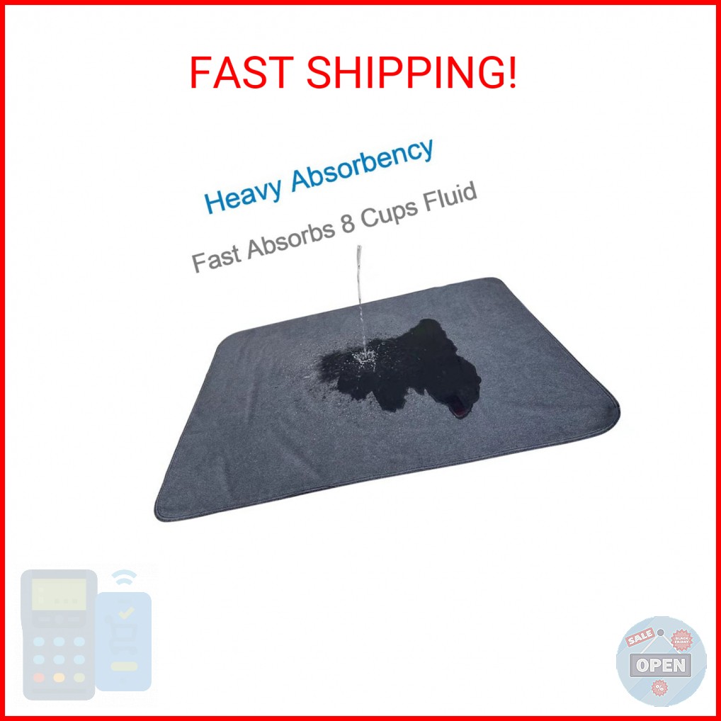 Peepeego Non-Slip Dog Pad Extra Large 72″ x 72″, Washable Pee Pad with Fast Abso