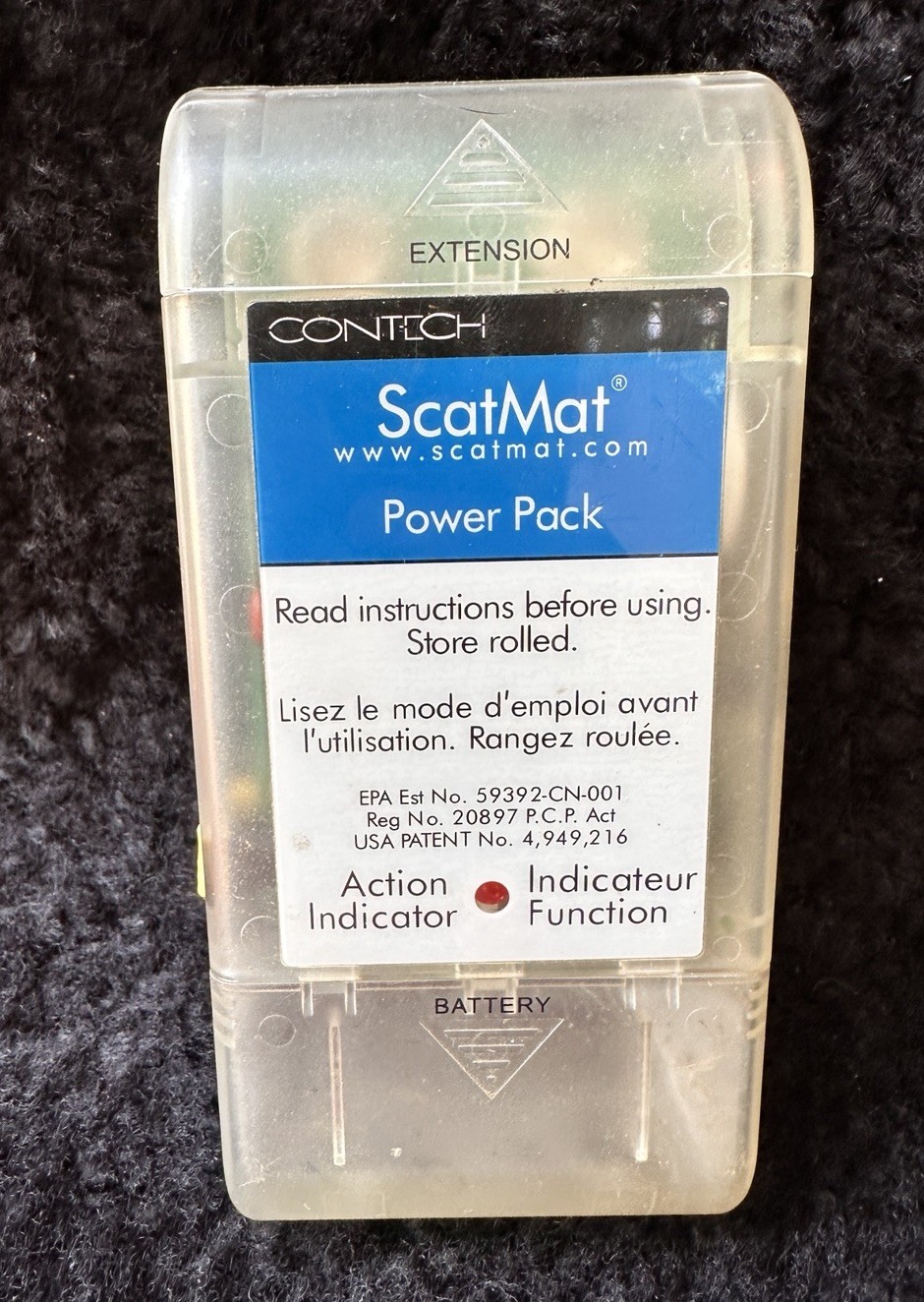 PetSafe Scatmat Power Pack Replacement Part SKM-C441 Tested Snap On 9V Battery