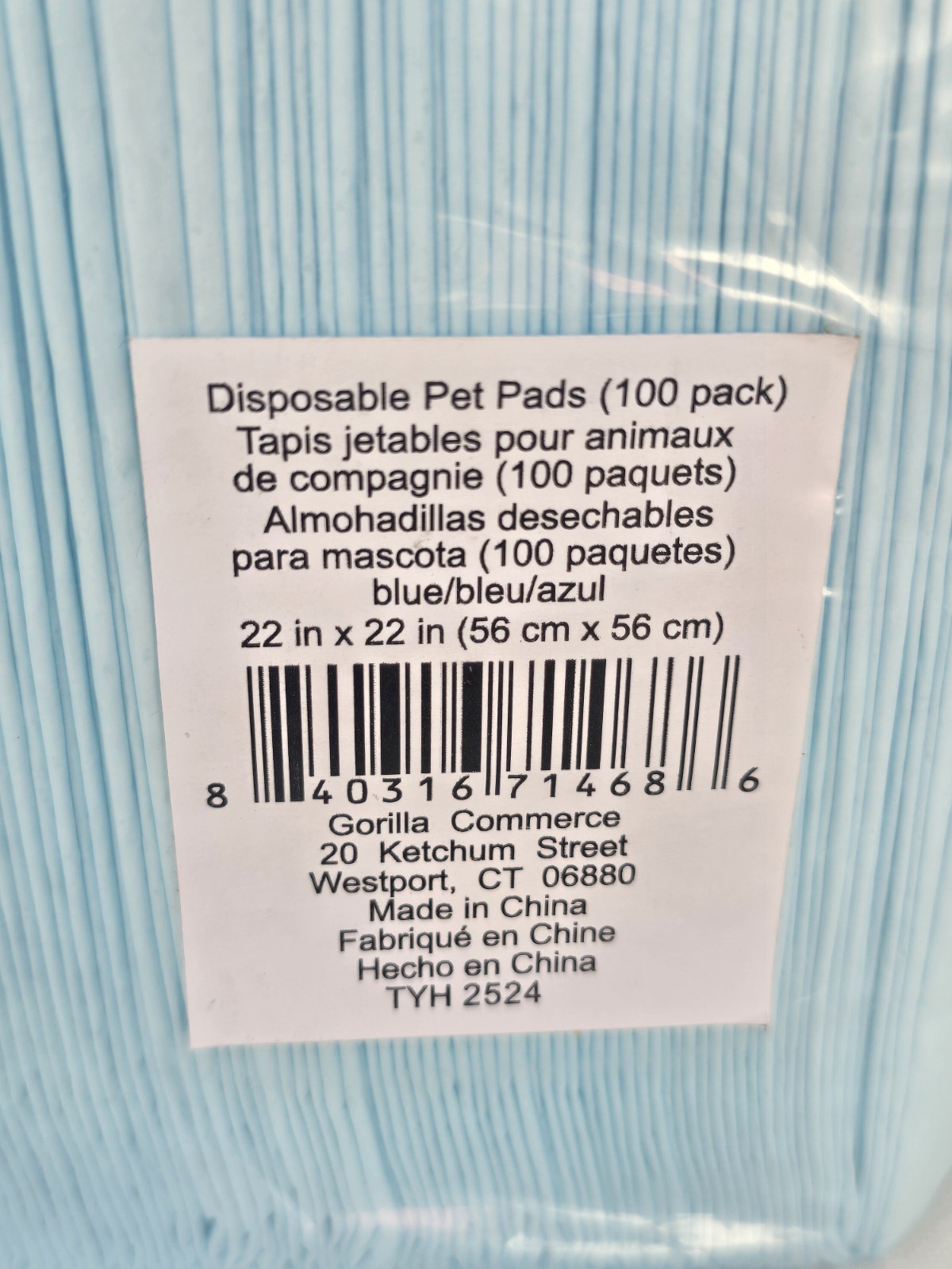 Gorilla Guard Disposable Puppy Pads, 100 Count 22X22 In, 5 Layer Pee Pads for Do