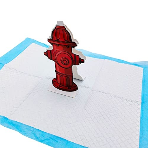 10PCS Dog Fire Hydrant Pee Post Paper, Fire Hydrant Trainer Paper, 7.3 x 3.9in