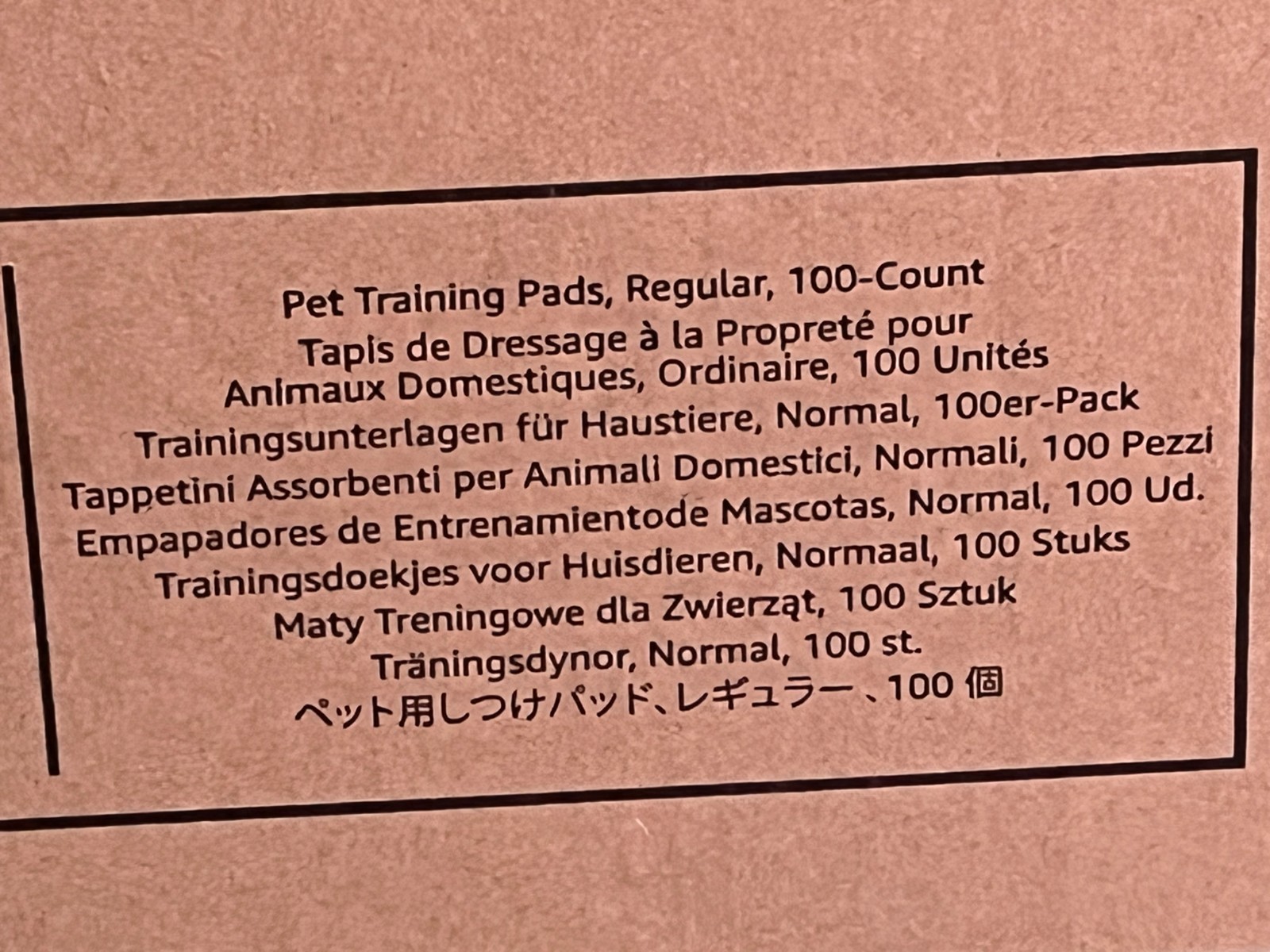 100 Pack Amazon Basics Dog Pet Training Pads Regular Size 22″ x 22″ NEW SEALED