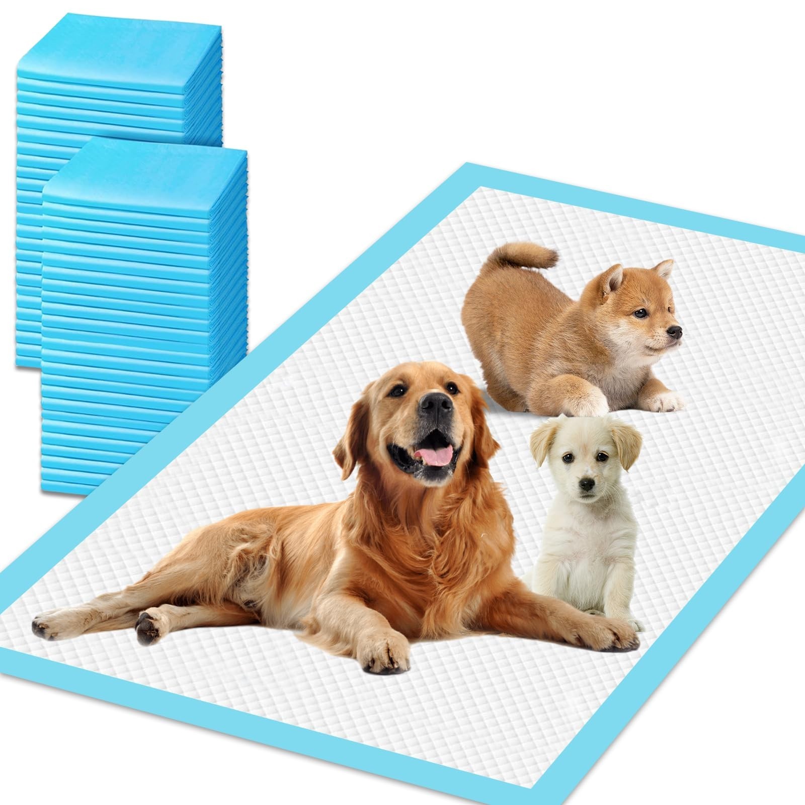 XXXXL Puppy Pee Pads for Dogs 31″x55″ 40 Count, Extra Large Dog Pee Pads, Lea…
