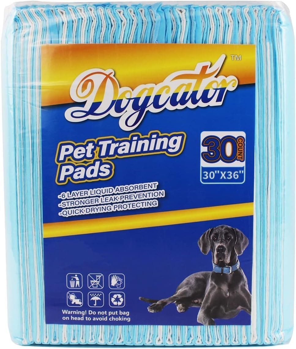 Dogcator Super Absorbent Dog Pee Pads Extra Large 30″ x 36″ | 30 Count | 6-Layer