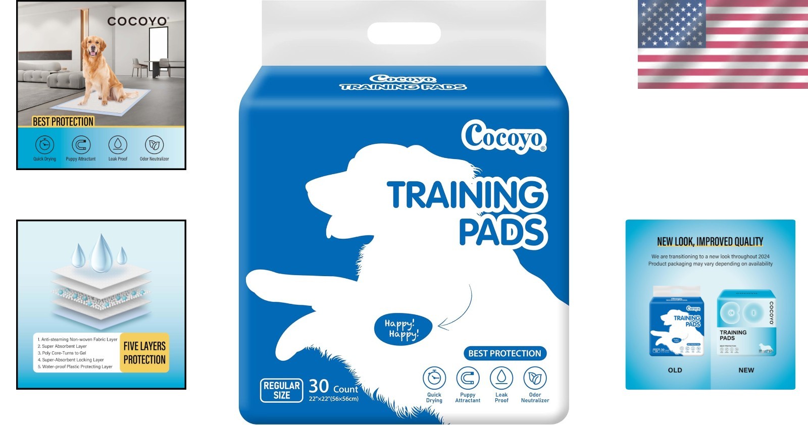 Ultimate 30 Count Super Absorbent Dog Pee Pads – Perfect for indoor training