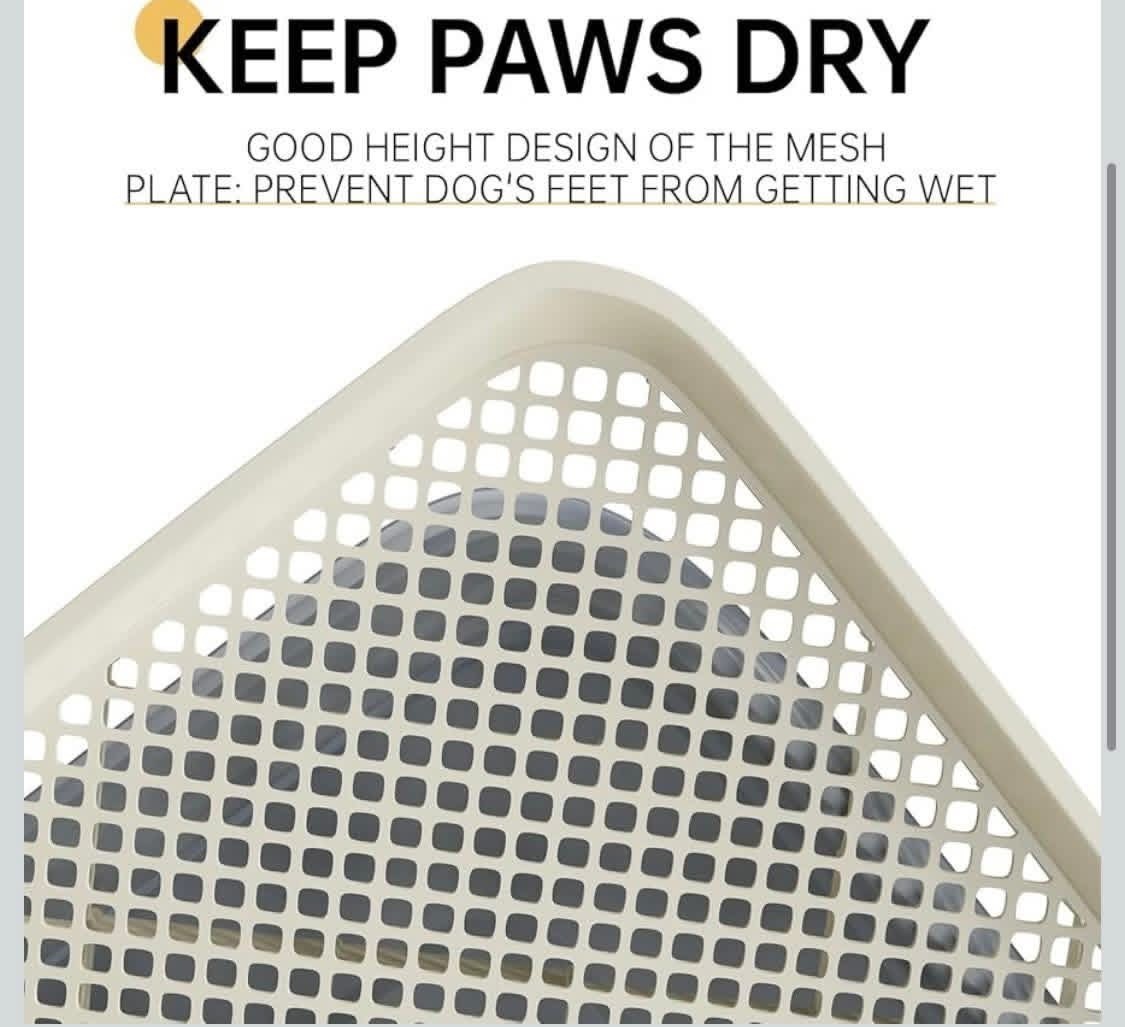 Dog Potty Tray, 23.6″x17.68″ Indoor Pet Pee Pad Holder,Puppy Training Holder,…