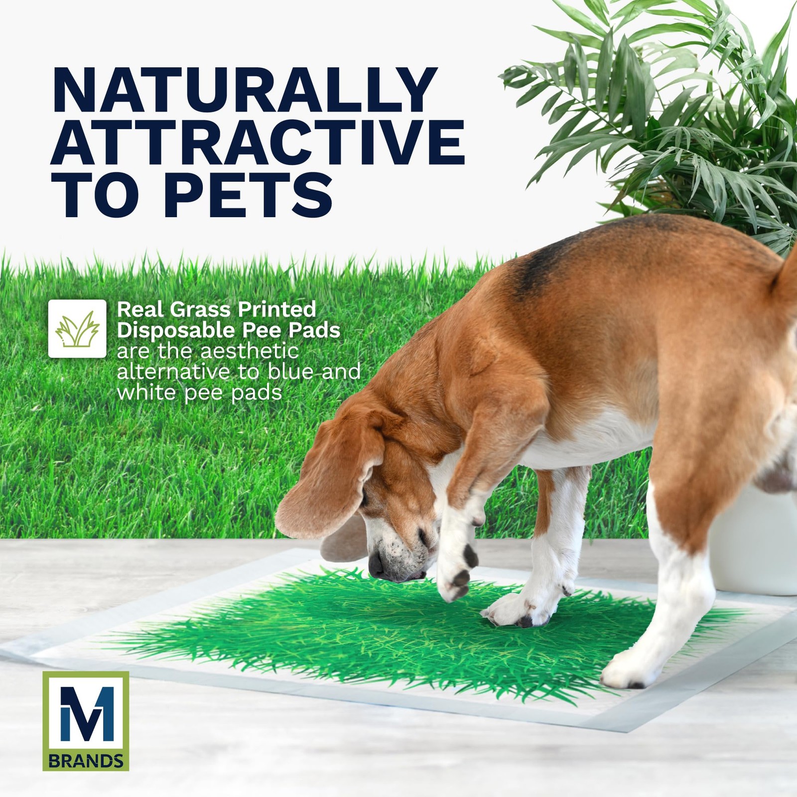 Big Dawg Pet Supplies Realistic Grass Printed Disposable Pet Pads. 24x24in Pu…