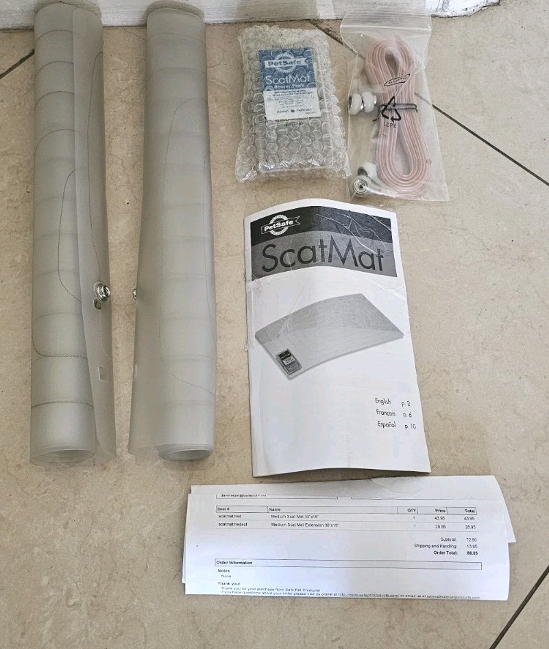 PetSafe Scatmat Indoor Training Mat (2) 30″X 16″ Correction Mats &1 DC Power Pak