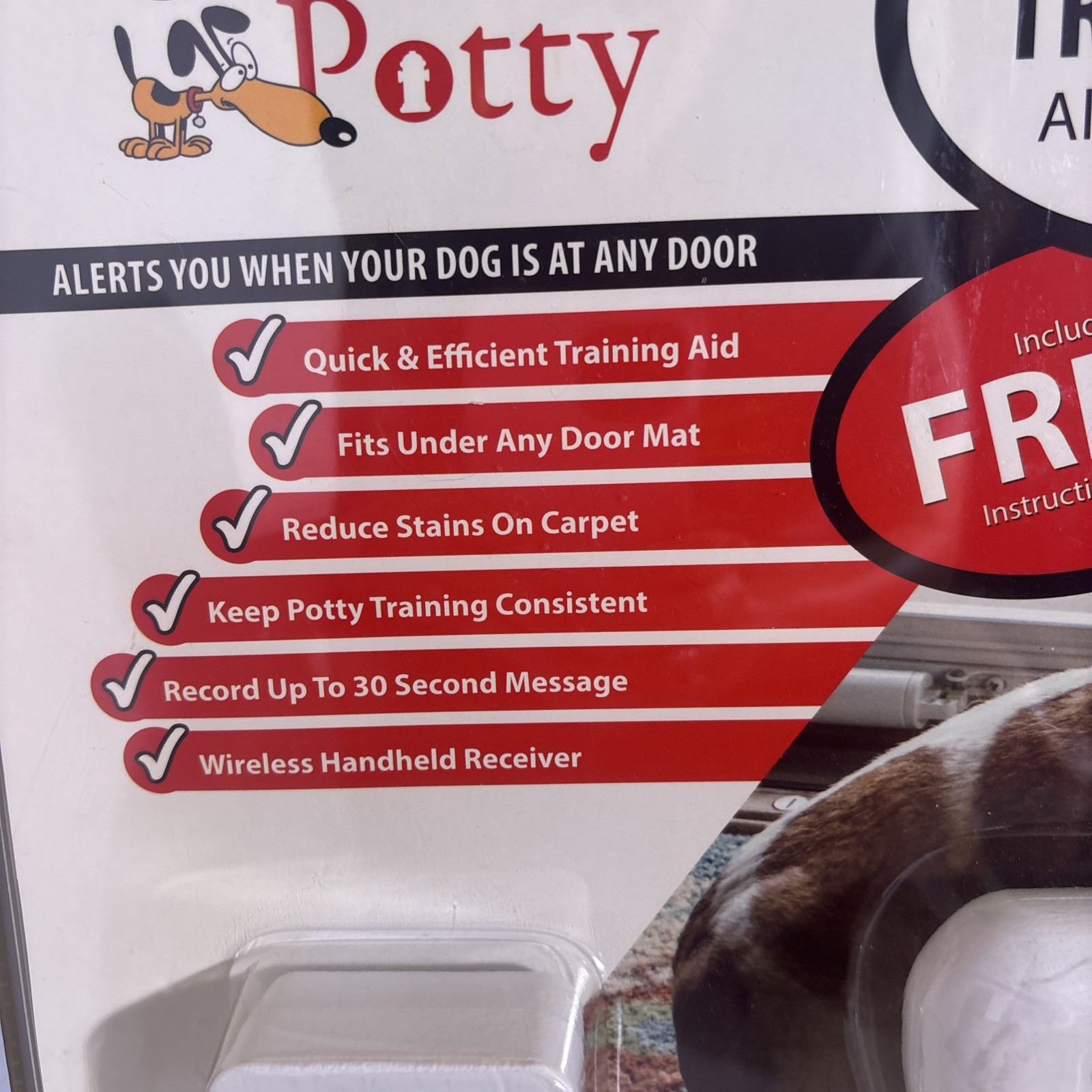 Gotta Potty Dog Potty Training Wireless Alert System Training Mat 25″ x 15″, NEW