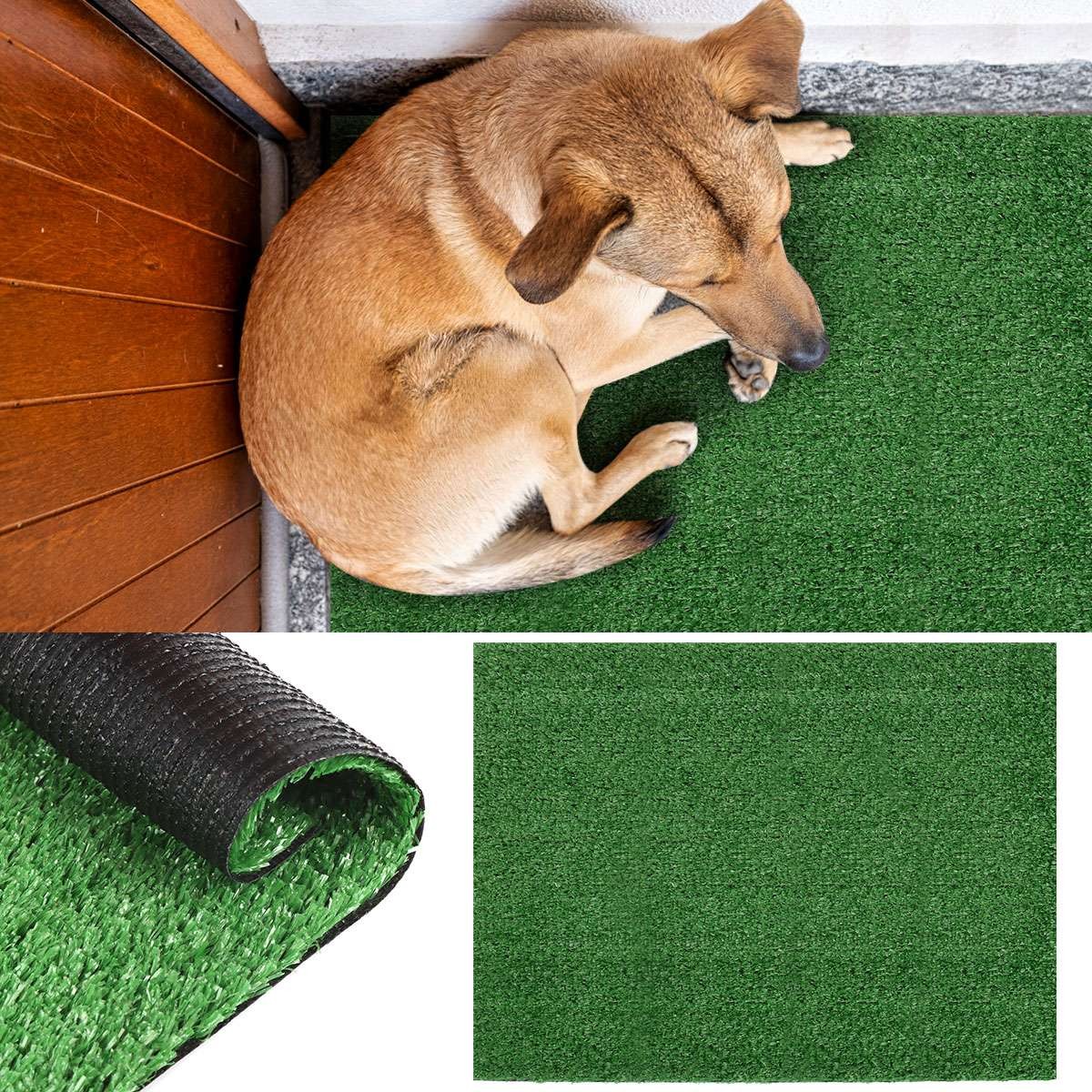 20″ Pet Potty Trainer Grass Mat Dog Puppy Training Pee Patch Pad Indoor Toilet