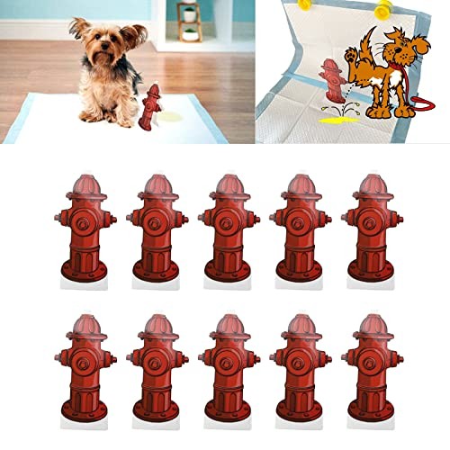10PCS Dog Fire Hydrant Pee Post Paper, Fire Hydrant Trainer Paper, 7.3 x 3.9in